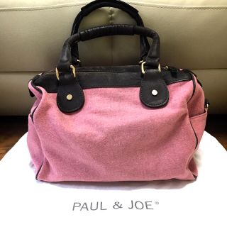 ポールアンドジョー(PAUL & JOE)のポール&ジョー ボストンバッグ レザー&ウール(ボストンバッグ)