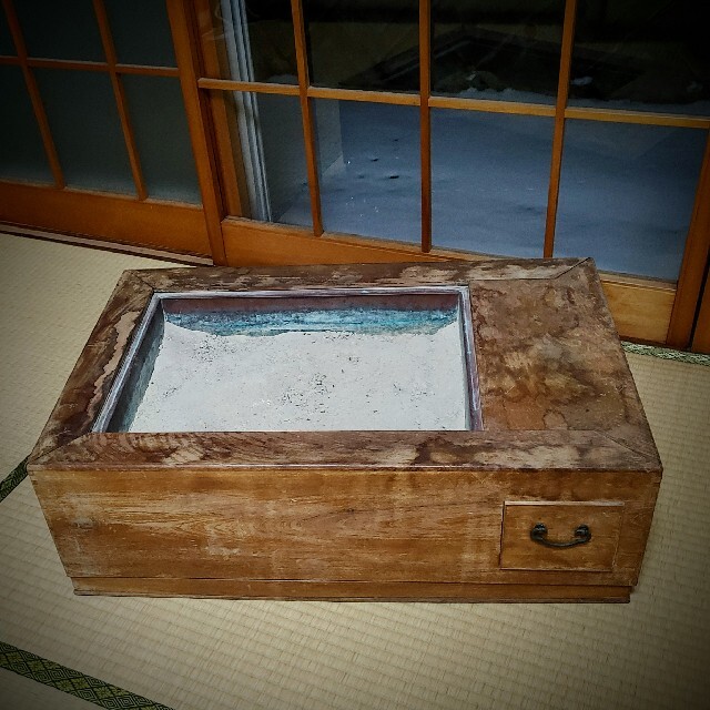 骨董品 木製 火鉢 昭和レトロ-