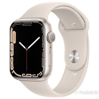 アップルウォッチ(Apple Watch)のApple Watch 7 GPS 45mm スターライト(腕時計(デジタル))