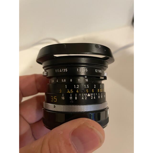 LEICA(ライカ)のSummilux 35mm f1.4 2nd フードフィルター付き スマホ/家電/カメラのカメラ(レンズ(単焦点))の商品写真