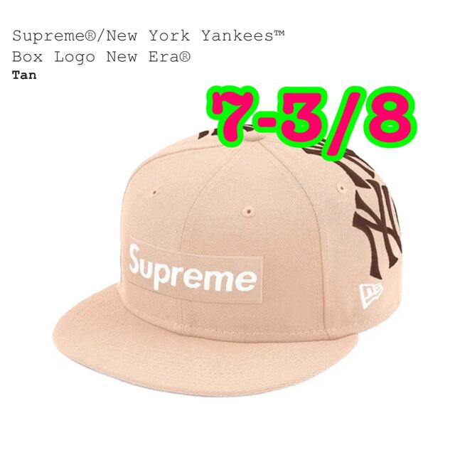 Supreme New Yankees Box Logo New Eraキャップ