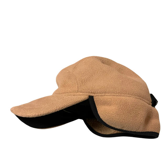LANDS’END(ランズエンド)のLAND'S END フリースキャップ　ベージュ　耳当て付き　モコモコ レディースの帽子(キャップ)の商品写真