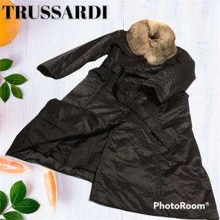 トラサルディ(Trussardi)の美品 未使用 TRUSSARDI　トラサルディ　ロング　ダウンコート(ダウンコート)