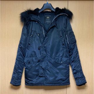 アルファインダストリーズ(ALPHA INDUSTRIES)の😄綺麗😄ALPHA INDUSTRIES  N-3Bジャケット　オールブラック(ミリタリージャケット)