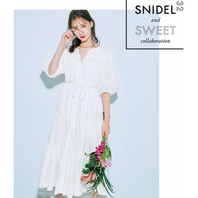 SNIDEL - snidel 新木優子♡ ティアードコットンロングワンピース