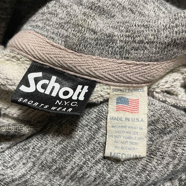 schott(ショット)のSchott ショット フーデッド スウェット パーカー 上野商会 USA製 メンズのトップス(パーカー)の商品写真