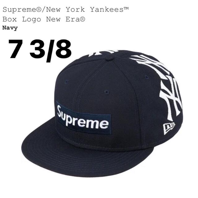 Supreme Yankees Box Logo New Era 7 3/8