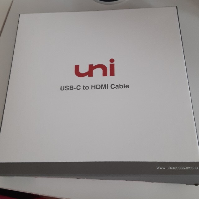uni USB-C to HDMI Cable スマホ/家電/カメラのテレビ/映像機器(映像用ケーブル)の商品写真