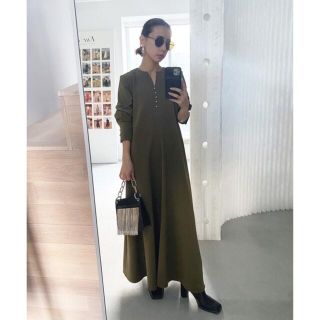 アメリヴィンテージ(Ameri VINTAGE)のAMERI UNDRESSED BACK TUCK DRESS(ロングワンピース/マキシワンピース)