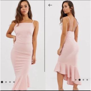 ミスガイデッド(MISSGUIDED)の新品タグ付きMissguided アシンメトリードレス(ロングドレス)