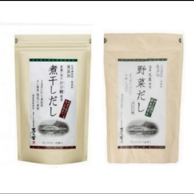 ⑦新品未開封🌻かやのや🌻野菜だし24袋×煮干し30袋【2個パック】の通販