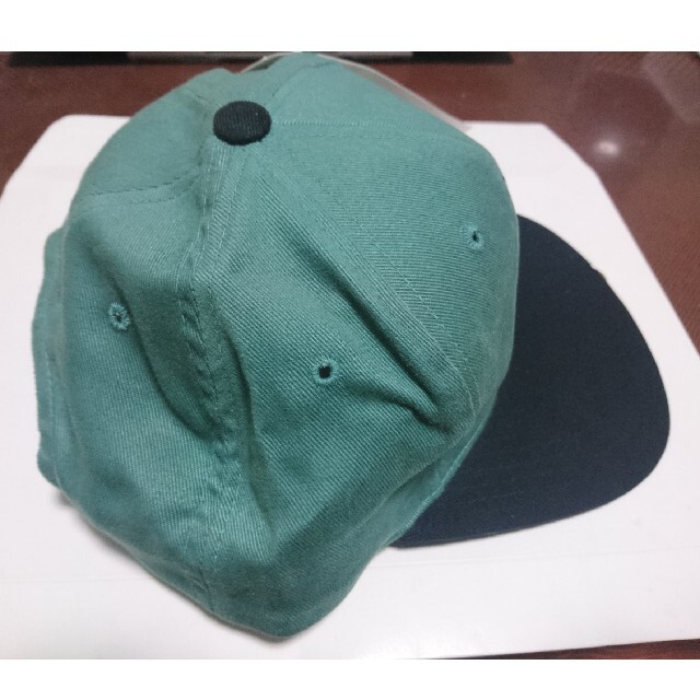 SNOOPY(スヌーピー)の未使用品 スヌーピー CAP 緑色 バングラデシュ製 綿100％ メンズの帽子(キャップ)の商品写真