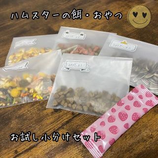 【ハムスター】餌　ペレット　おやつ　お試しセット　ドワーフハムスター(小動物)