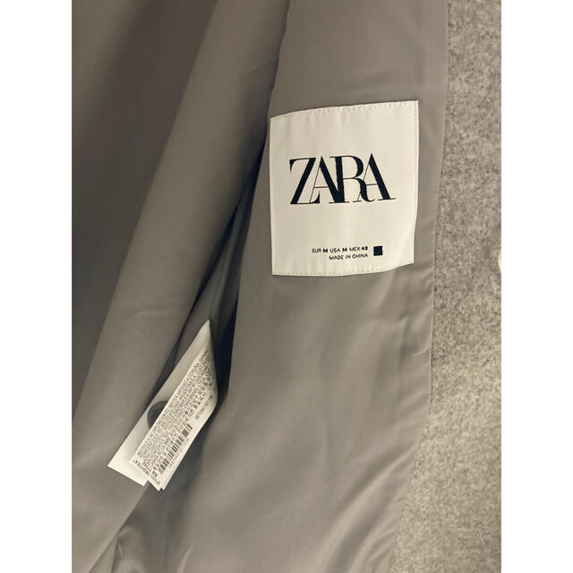 ZARA(ザラ)のZARA ザラ MAN メンズ コート ダブルブレスト 新品 未使用  M メンズのジャケット/アウター(チェスターコート)の商品写真