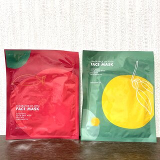 アフタヌーンティー(AfternoonTea)のAfternoon Tea フェイスマスク2枚セット（りんご・柚子）(パック/フェイスマスク)