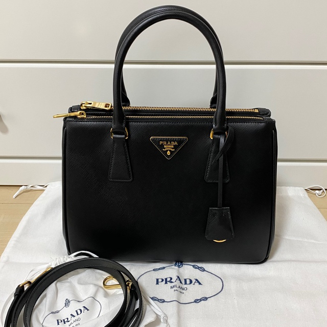 PRADA - 【出品10日まで】プラダハンドショルダーバックガレリア1BA863 ... 【出品10日まで】プラダハンドショルダーバックガレリア1BA863黒ブラック
