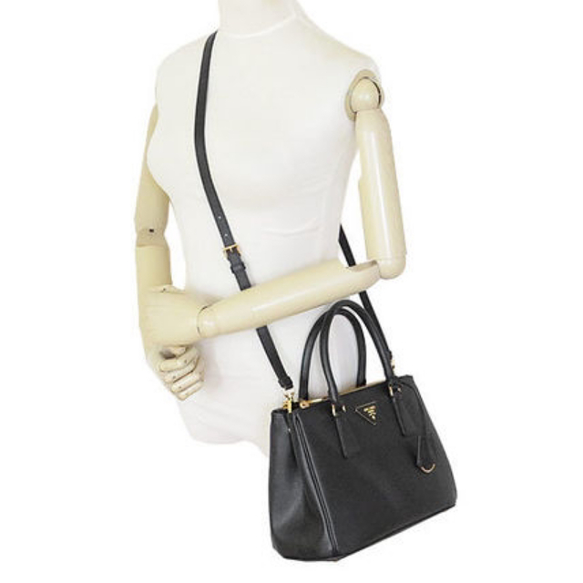 PRADA - 【出品10日まで】プラダハンドショルダーバックガレリア1BA863 ... 【出品10日まで】プラダハンドショルダーバックガレリア1BA863黒ブラック