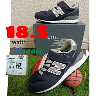 ニューバランス(New Balance)の996　18.5cm ネイビー　男女兼用　新品(スニーカー)