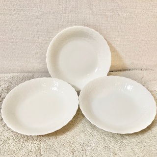ナルミ(NARUMI)のNARUMI新品ナルミシルキーホワイトクープスーププレート皿ボウル白色3枚セット(食器)