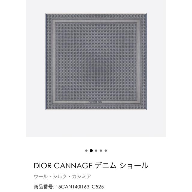 Christian Dior デニムショール　新品未使用 2