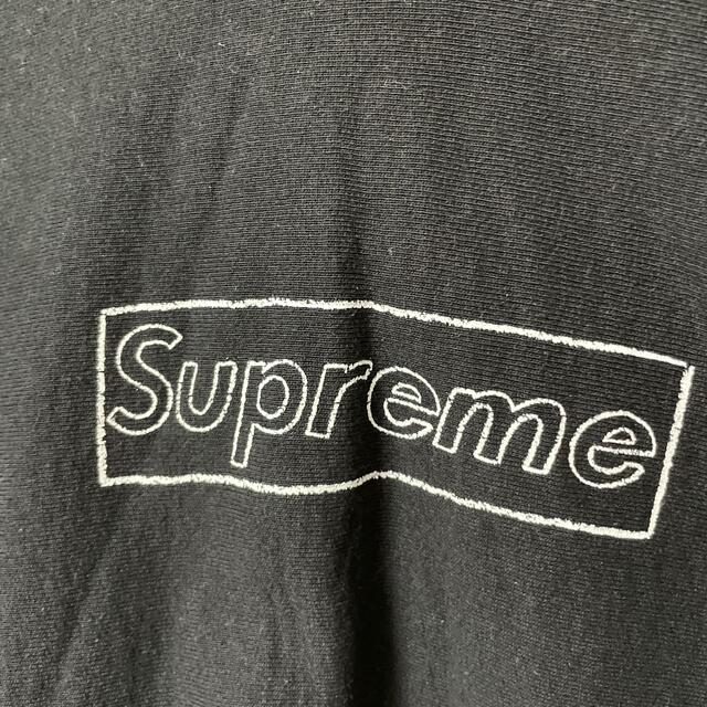 supreme kaws chalk logo hooded Mサイズ 黒