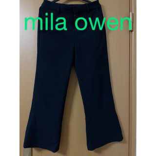 ミラオーウェン(Mila Owen)の美品　ストレッチパンツ　ワイドパンツ　ミラオーウェン(カジュアルパンツ)