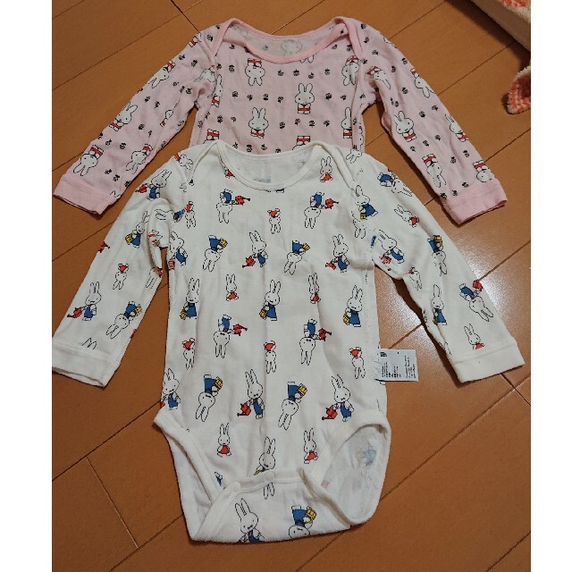 UNIQLO(ユニクロ)の専用  ミッフィー ロンパース 90 キッズ/ベビー/マタニティのキッズ服女の子用(90cm~)(下着)の商品写真