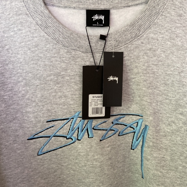 stussy スウェット　ヘザーグレー　新品未使用　最終値下げ