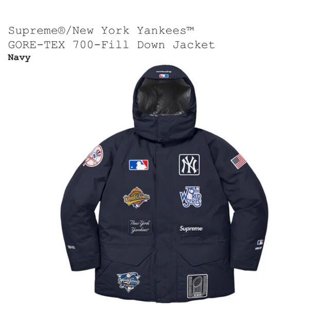 Supreme / New York Yankees Down Jacket M