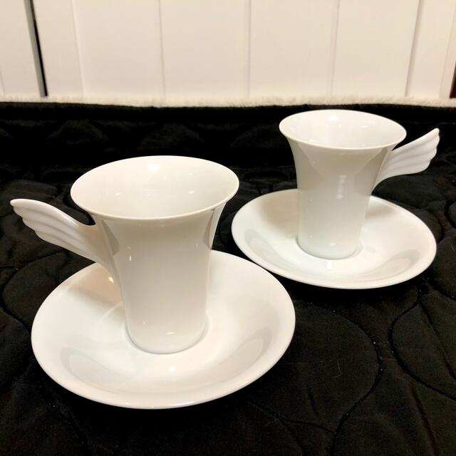 Rosenthal 新品ローゼンタールペアカップ＆ソーサーホワイト白色