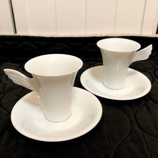 ローゼンタール(Rosenthal)のRosenthal 新品ローゼンタールペアカップ＆ソーサーホワイト白色(グラス/カップ)