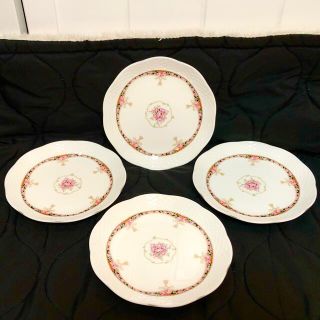 ナルミ(NARUMI)のNARUMI 新品ナルミケーキプレート皿銘々皿平皿4枚花柄ピンク(食器)