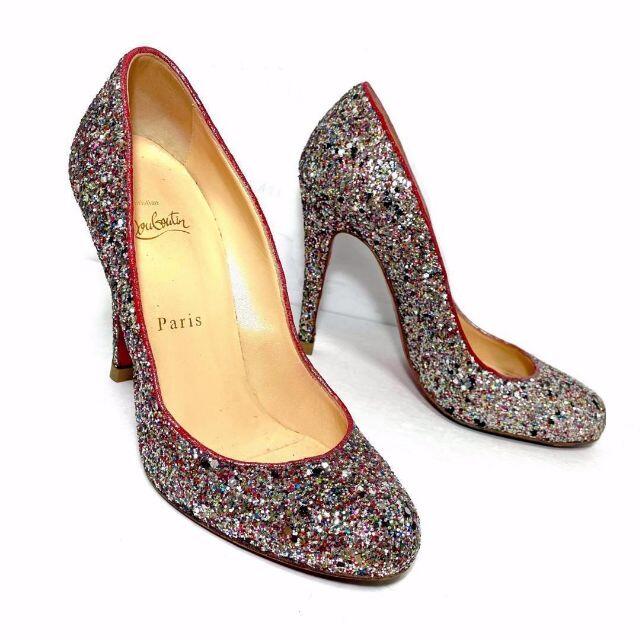 Christian Louboutinルブタン 37 1/2 グリッターパンプス Christian Louboutinルブタン 37 1/2 グリッターパンプス