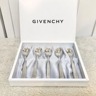 ジバンシィ(GIVENCHY)のGIVENCHY 新品ジバンシージバンシイステンレスカトラリーティースプーン5本(カトラリー/箸)