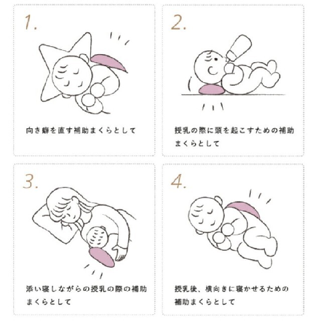 PETIT BATEAU(プチバトー)の10mois ディモワ 授乳まくら キッズ/ベビー/マタニティの授乳/お食事用品(その他)の商品写真