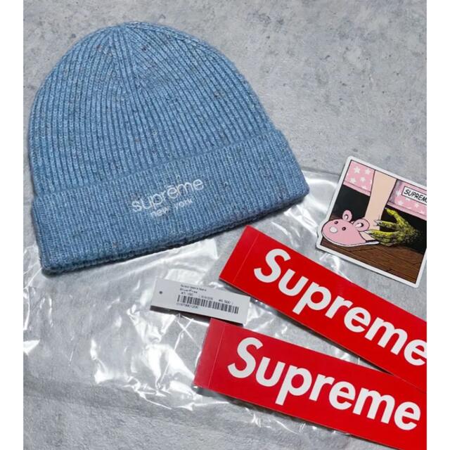 完売supreme rainbow speckle beanie/Blue