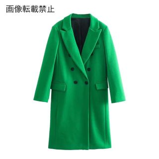 ザラ チェスターコート レディース グリーン カーキ 緑色系 の通販 60点 Zaraのレディースを買うならラクマ