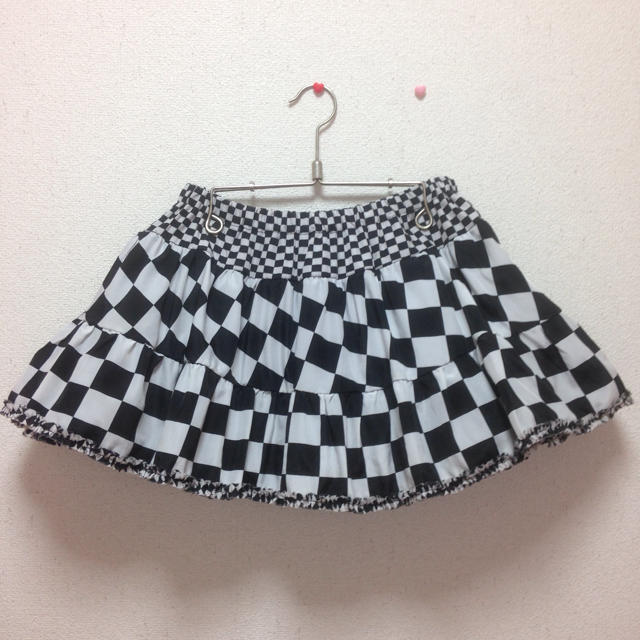 LISTEN FLAVOR(リッスンフレーバー)の【LISTEN FRAVOR】ブロックチェックSK レディースのスカート(ミニスカート)の商品写真