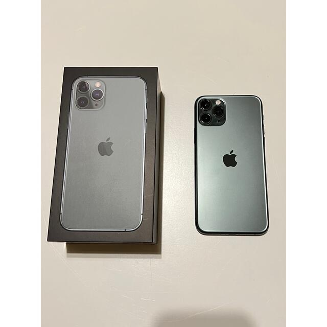 中古】 iPhone11 pro 本体 64GB ミッドナイトグリーン SIMフリー