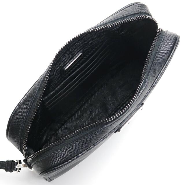 プラダ PRADA クラッチバッグ ナイロン レザーブラック