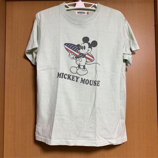 ディズニー(Disney)のミッキーマウス Disney Tシャツ 水色(Tシャツ/カットソー(半袖/袖なし))