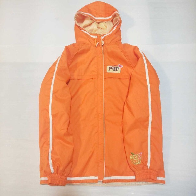r0353【PHENIX】スキーウェア上下セット（160）オレンジ×ブラウン キッズ/ベビー/マタニティのキッズ服女の子用(90cm~)(ジャケット/上着)の商品写真