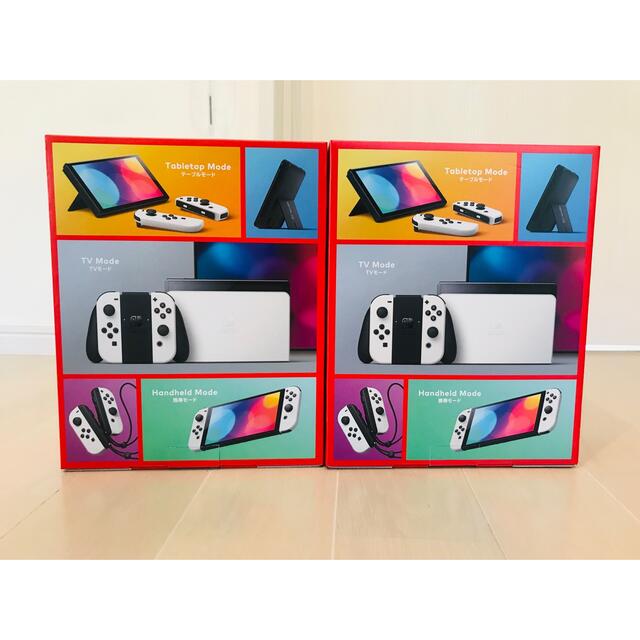 新品未開封　任天堂スイッチ有機ej ホワイト✖︎２台