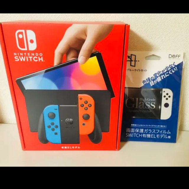 時間指定不可 Nintendo Switch ガラスフィルム 有機ELモデル 強化