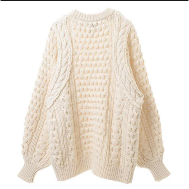 専用美品クラネCLANE HAND CABLE ARCH KNIT TOPS 3