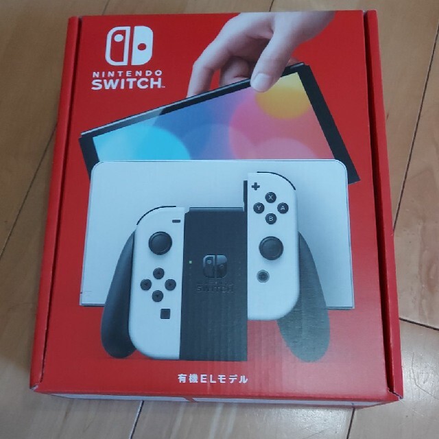 任天堂(ニンテンドウ)の新型「Nintendo Switch ニンテンドースイッチ本体 (有機ELモデル エンタメ/ホビーのゲームソフト/ゲーム機本体(家庭用ゲーム機本体)の商品写真
