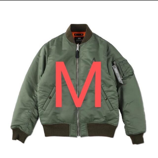 MINEDENIM WIND AND SEA Reversible MA-1 M - フライトジャケット