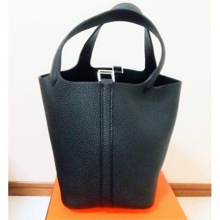 エルメス(Hermes)の新品未使用 エルメス ピコタンロックPM 黒 シルバー金具 Z刻印 (トートバッグ)