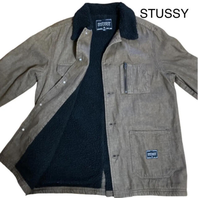 STUSSY(ステューシー)のstussy ブルゾン カバーオール　ボア メンズのジャケット/アウター(カバーオール)の商品写真