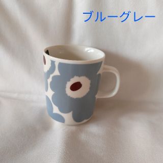 マリメッコ(marimekko)のマリメッコ ウニッコ　マグカップ　ブルーグレー(食器)